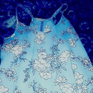 Vintage tank top baby blue